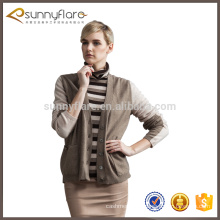 Мода вязаные шерстяные кашемировые свитера кардиган для женщин